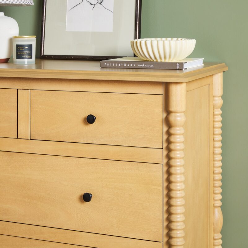 Traditional Vivienne 5-Drawer Easy Assembly Solid Wood Dresser - Image 23