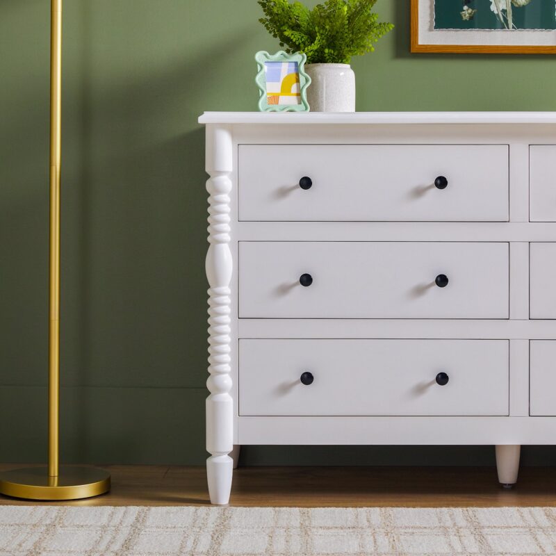 Traditional Vivienne 6-Drawer Easy Assembly Solid Wood Dresser - Image 28