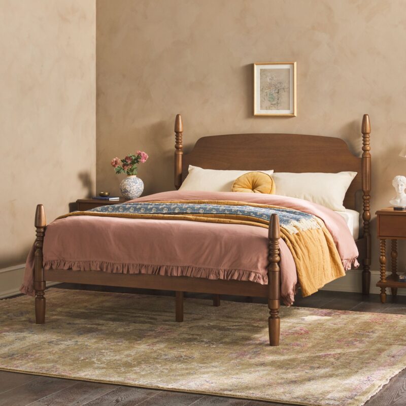 Traditional Vivienne Easy Assembly Solid Wood Bed - Image 23