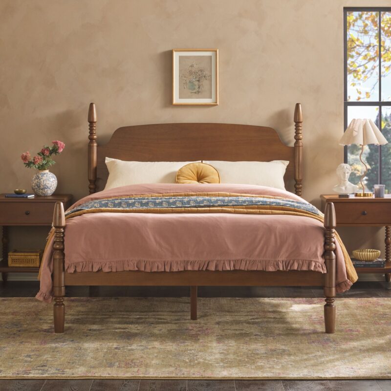 Traditional Vivienne Easy Assembly Solid Wood Bed - Image 16
