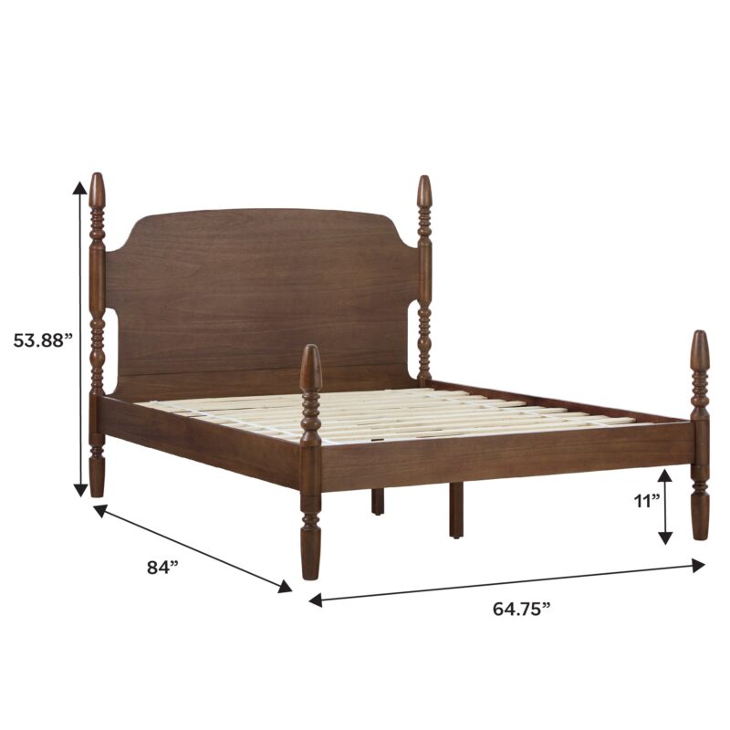 Traditional Vivienne Easy Assembly Solid Wood Bed - Image 21