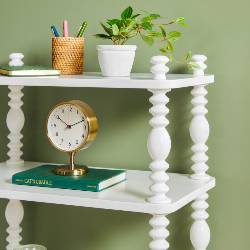 Traditional Vivienne Easy Assembly Solid Wood Short Bookshelf - Image 13
