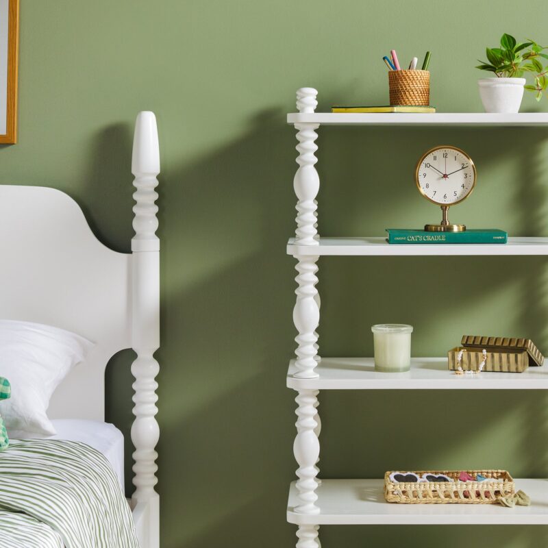 Traditional Vivienne Easy Assembly Solid Wood Short Bookshelf - Image 14