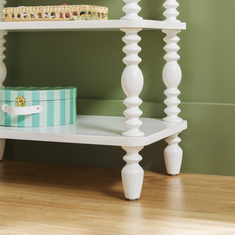 Traditional Vivienne Easy Assembly Solid Wood Short Bookshelf - Image 15