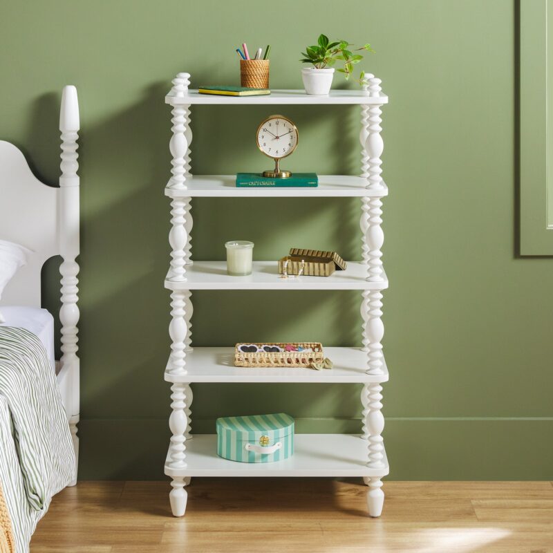 Traditional Vivienne Easy Assembly Solid Wood Short Bookshelf - Image 11