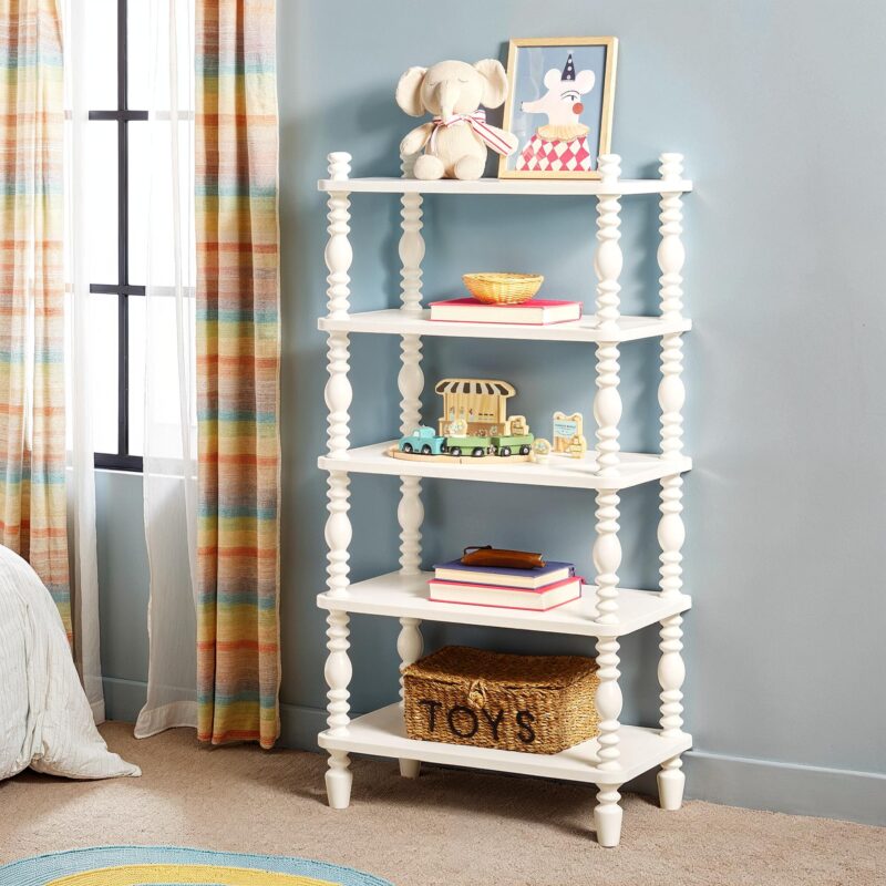 Traditional Vivienne Easy Assembly Solid Wood Short Bookshelf - Image 12