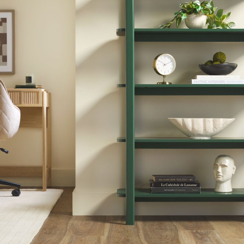 Zoey Modern Arched Wood Storage Bookcase - Image 12