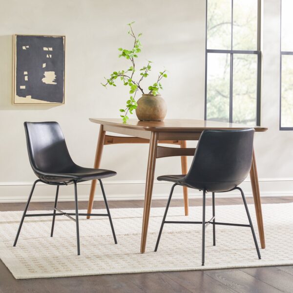 Xuma Urban Industrial Faux Leather Seating Collection (Dining Chair or Counter Stool), Set of 2