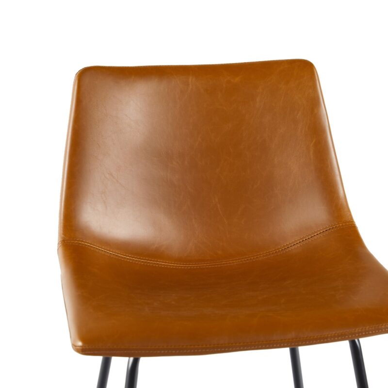 Xuma Urban Industrial Faux Leather Seating Collection (Dining Chair or Counter Stool), Set of 2 - Image 48