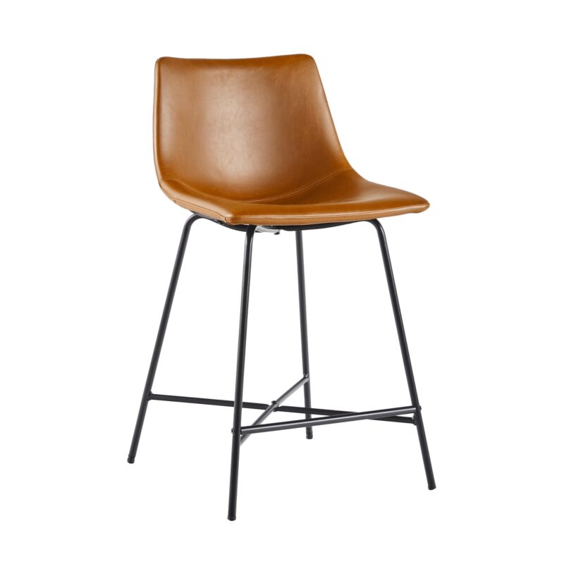 Xuma Urban Industrial Faux Leather Seating Collection (Dining Chair or Counter Stool), Set of 2 - Image 47