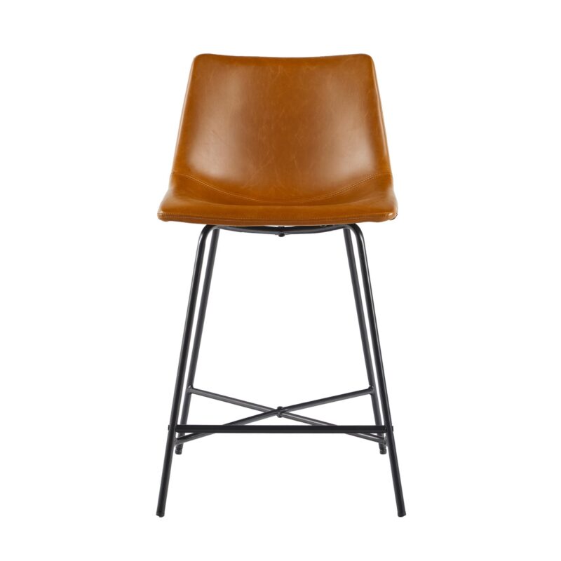 Xuma Urban Industrial Faux Leather Seating Collection (Dining Chair or Counter Stool), Set of 2 - Image 46