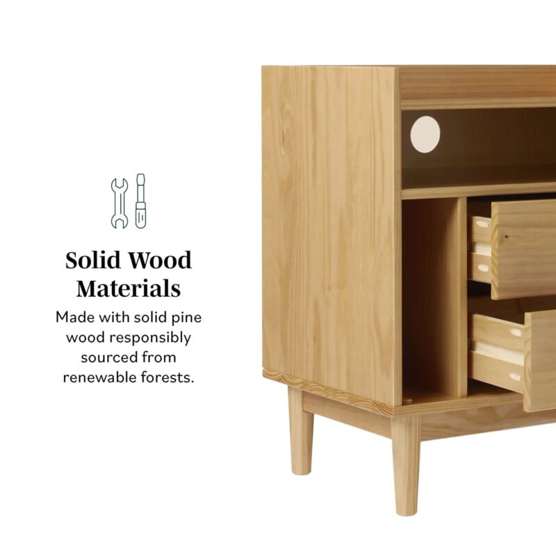 Lee Mid-Century Modern Wood Nightstand - Image 25