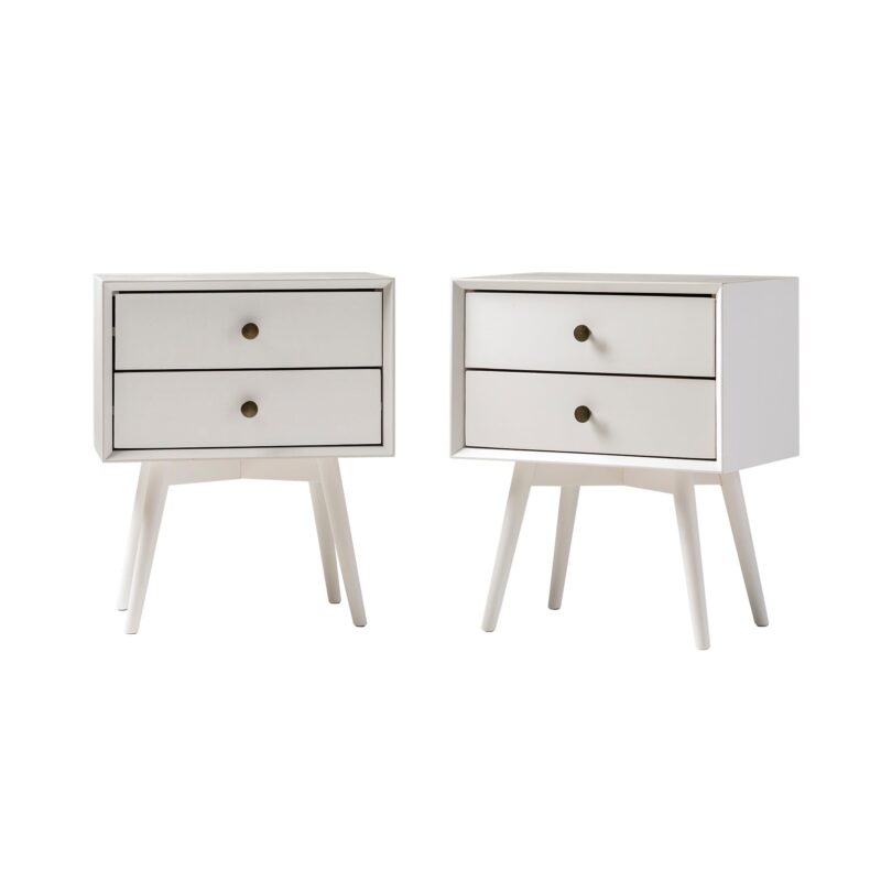 Mid-Century Solid Wood Nightstand Collection (1 or 2 Drawer) - Image 22