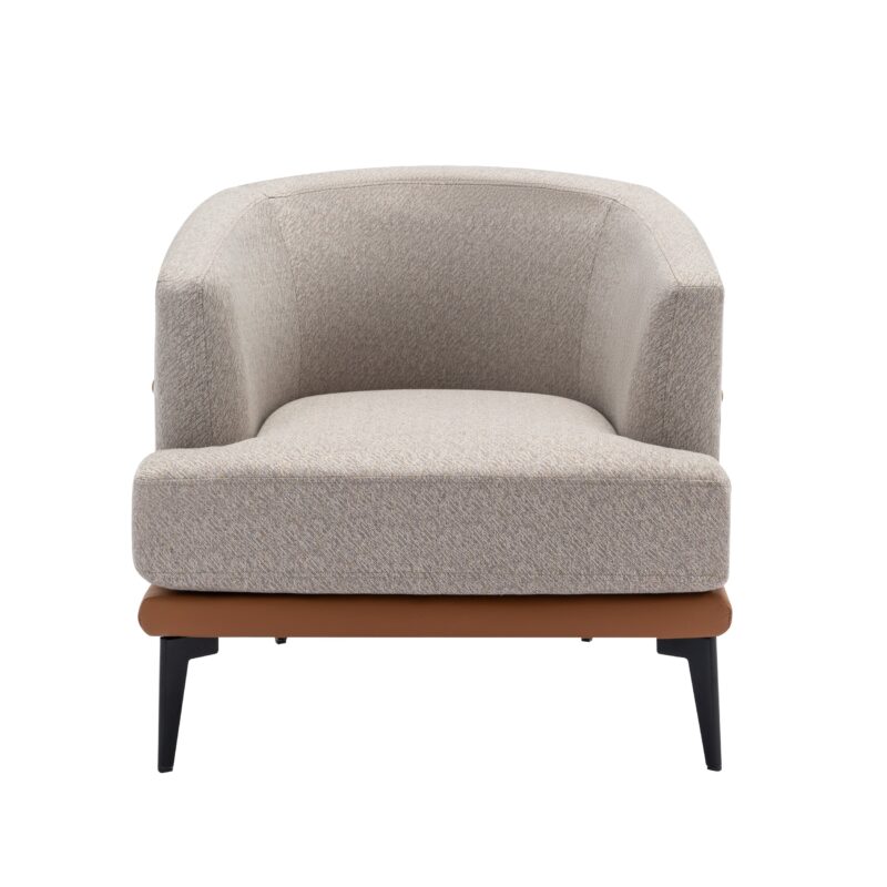 Walker Edison | Modern Two-tone Barrel Accent Chair - Image 18