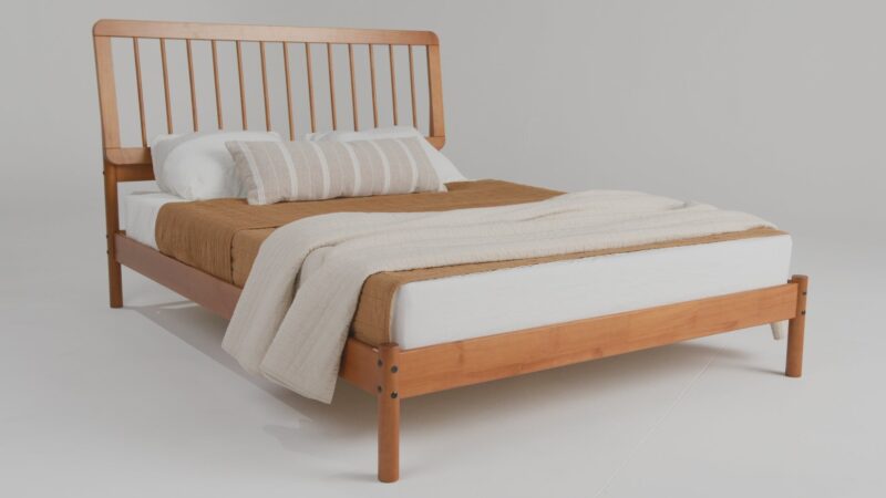Cama Mid-Century Modern Solid Wood Spindle Bedframe - Image 20