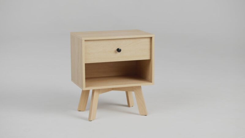 Mid-Century Frans Modern 1-Drawer Nightstand - Image 17