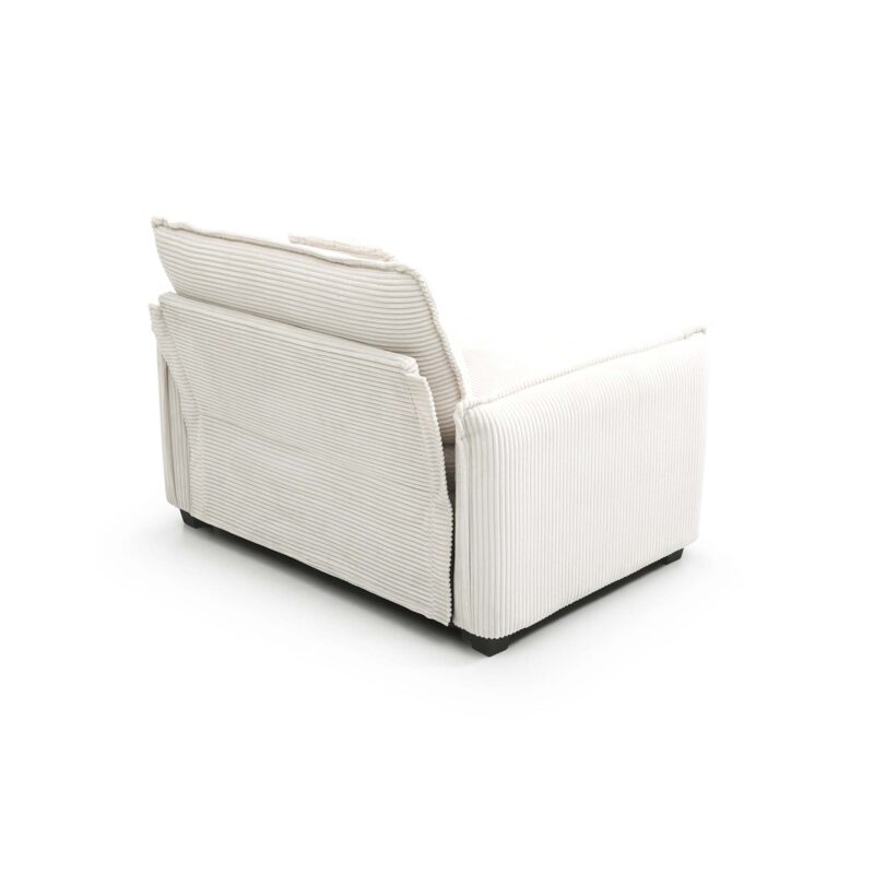 Walker Edison | Beige Corduroy Deep Seated Accent Chair Set - Image 8