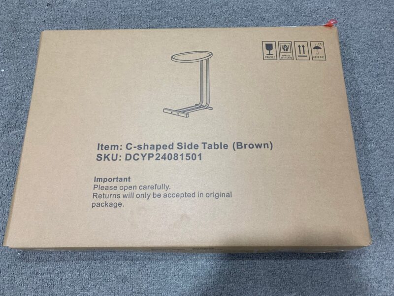 Walker Edison | C Shape End Table for Sofa and Bedside - Image 23