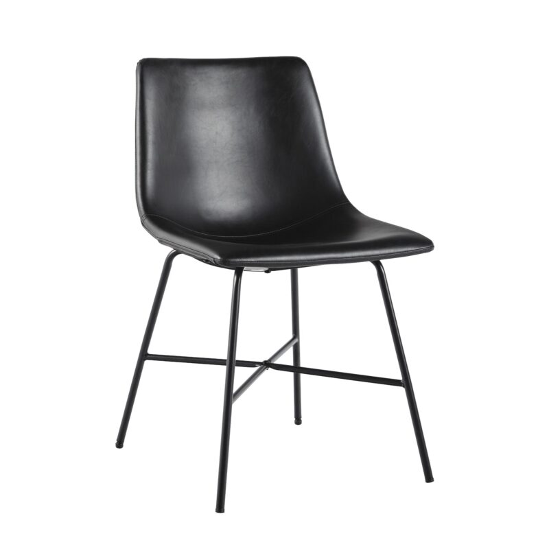 Xuma Urban Industrial Faux Leather Seating Collection (Dining Chair or Counter Stool), Set of 2 - Image 10