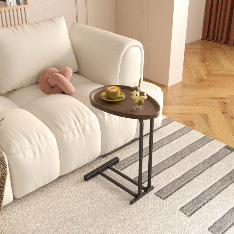 Walker Edison | C Shape End Table for Sofa and Bedside - Image 8
