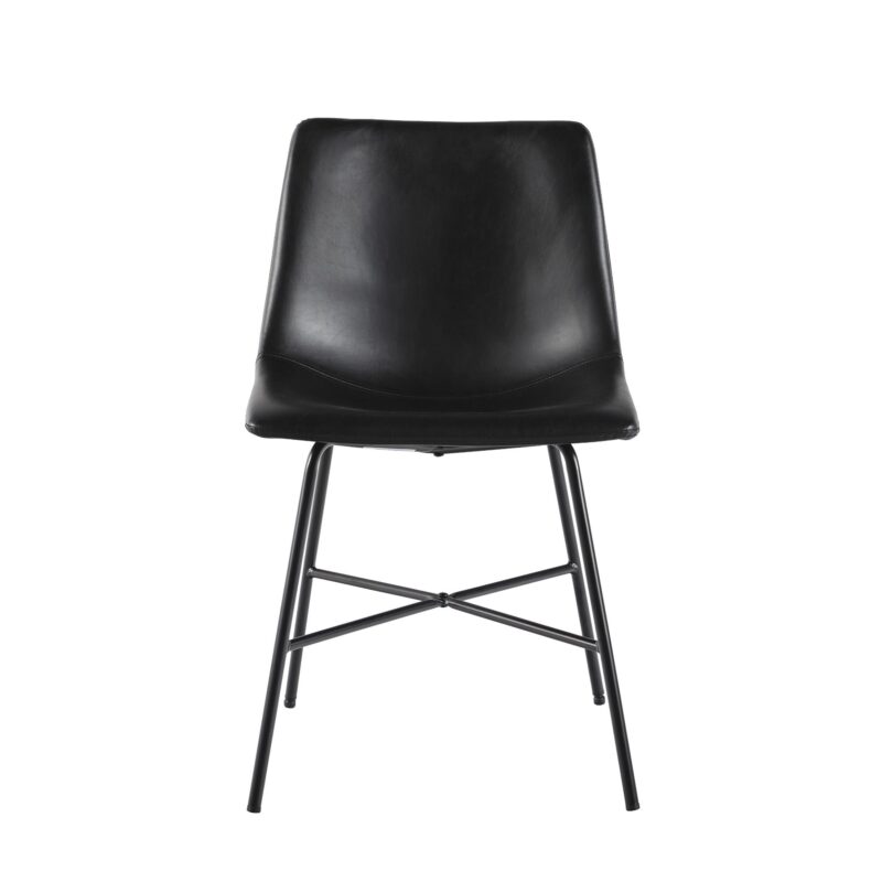 Xuma Urban Industrial Faux Leather Seating Collection (Dining Chair or Counter Stool), Set of 2 - Image 11