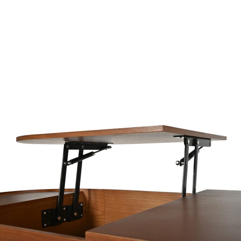 Walker Edison | Modern Lift Top Coffee Table with Marble Pattern Tray and Storage - Image 19