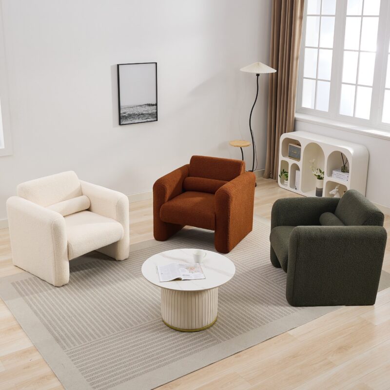 Walker Edison | Sherpa Modern Cloud Accent Chair - Image 13