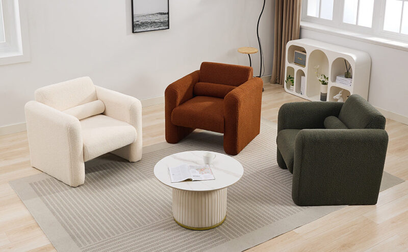 Walker Edison | Sherpa Modern Cloud Accent Chair - Image 15