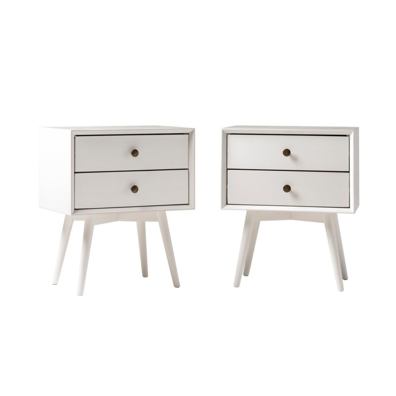Mid-Century Solid Wood Nightstand Collection (1 or 2 Drawer) - Image 21